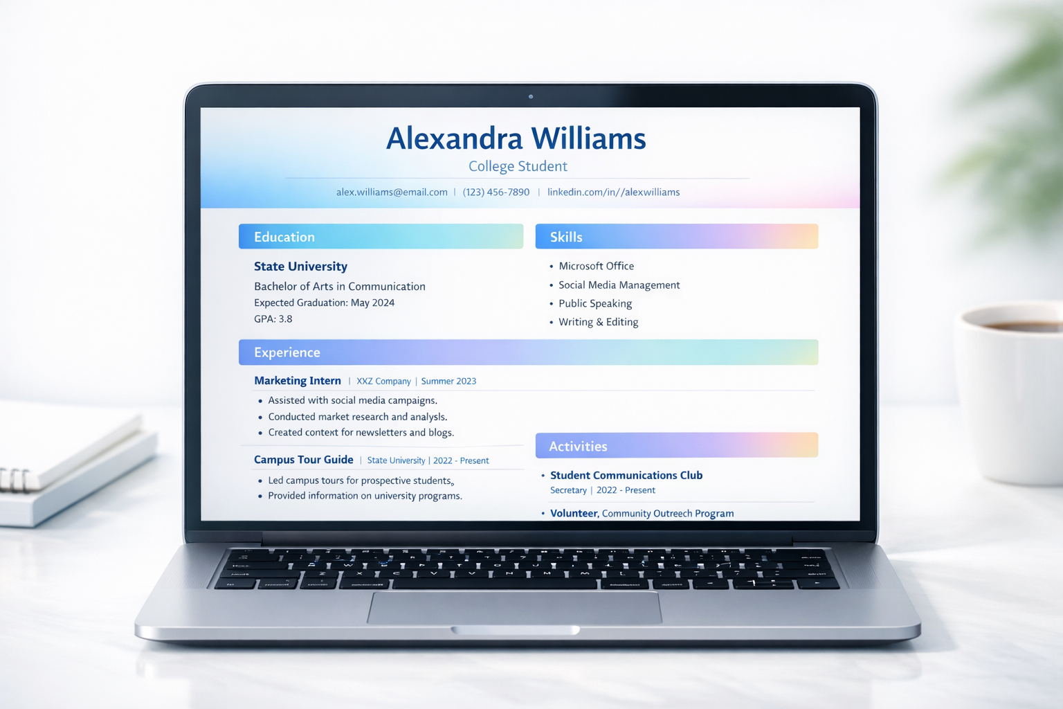 College Student Resume