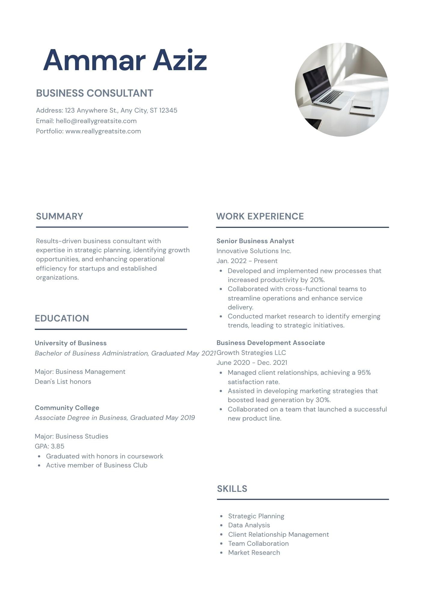 Modern Creative Resume Template – Stylish Professional CV Design (Editable & ATS Friendly)